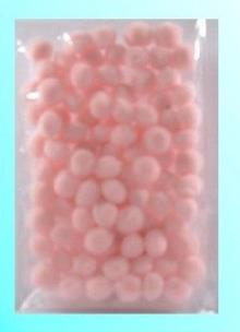 Opakowanie Pompony jasnoróżowe 10mm 100szt