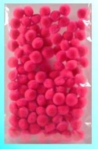 Opakowanie Pompony pink 10mm 100szt