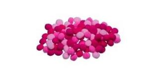 Opakowanie Pompony różowe 10mm 100szt