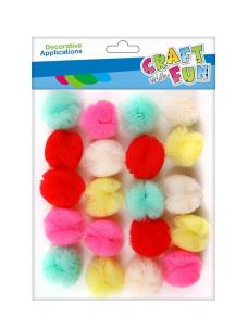 Opakowanie Pompony tiulowe 2,5cm 20szt