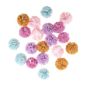 Pompony tiulowe pastelowe 2cm 20szt. Wydawca: Dalprint. Multiszop.pl Opakowanie Pompony tiulowe pastelowe 2cm 20szt
