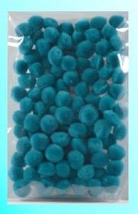 Opakowanie Pompony turkusowe 10mm 100szt