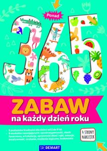 Ponad 365 zabaw na każdy dzień w roku. Autor: Opracowanie zbiorowe. Multiszop.pl Okładka książki Ponad 365 zabaw na każdy dzień w roku
