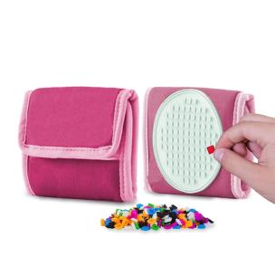 Opakowanie Portfel na rrzep z różowym panelem Świecący