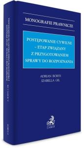 Postępowanie cywilne etap związany... Autor: Borys Adrian, Gil Izabella. Multiszop.pl Okładka książki Postępowanie cywilne etap związany..
