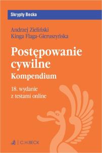Okładka książki Postępowanie cywilne. Kompendium z testami online