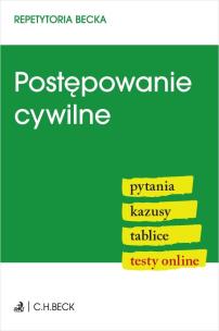 Okładka książki Postępowanie cywilne. Pytania. Kazusy. Tablice...
