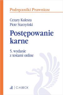 Okładka książki Postępowanie karne z testami online