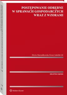 Okładka książki Postępowanie odrębne w sprawach gospodarczych wraz z wzorami