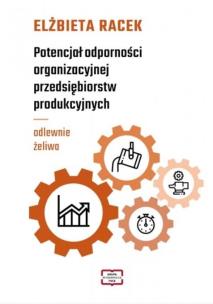 Potencjał odporności organizacyjnej.... Autor: Elżbieta Racek. Multiszop.pl Okładka książki Potencjał odporności organizacyjnej...