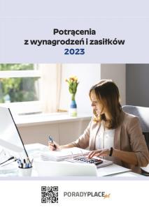 Okładka książki Potrącenia z wynagrodzeń i zasiłków 2023