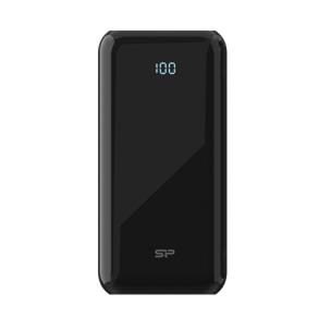 Okładka książki Powerbank Silicon Power GS15 20000mAh 2xUSB A, 1x mUSB + 1x USB C, czarny