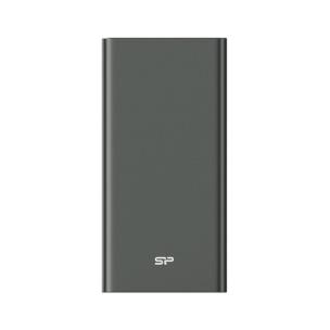 Opakowanie Powerbank Silicon Power QP60 10000mAh QC3.0+PD 1x USB-C, 2x USB-A, szary