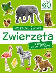 Poznaj świat. Zabawa z naklejkami. Zwierzęta - uszkodzone. Autor:   Praca zbiorowa. Multiszop.pl Okładka książki Poznaj świat. Zabawa z naklejkami. Zwierzęta - uszkodzone