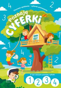 Poznaję cyferki i liczby 1,2,3,4. Autor:   Praca zbiorowa. Multiszop.pl Okładka książki Poznaję cyferki i liczby 1,2,3,4