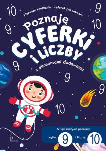 Poznaję cyferki i liczby 9,10 z el. dodawania. Autor:   Praca zbiorowa. Multiszop.pl Okładka książki Poznaję cyferki i liczby 9,10 z el. dodawania