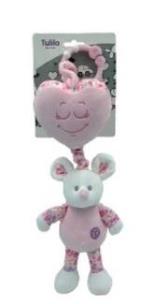 Opakowanie Pozytywka myszka rózowa 35cm