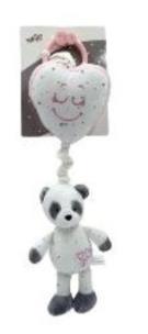 Opakowanie Pozytywka panda różowa 35cm