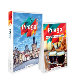Praga przewodnik z dodatkiem kulinarnym. Autor: Katarzyna Byrtek. Multiszop.pl Okładka książki Praga przewodnik z dodatkiem kulinarnym