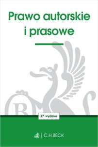 Okładka książki Prawo autorskie i prasowe wyd. 2023