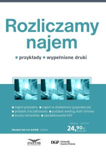 Okładka książki Prawo na co dzień 1/2024 Rozliczamy najem