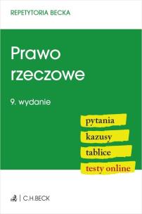 Okładka książki Prawo rzeczowe. Pytania. Kazusy. Tablice. Testy online