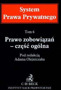 Okładka książki Prawo zobowiązań Część ogólna t.6
