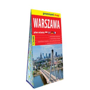 Okładka książki Premium!map Warszawa 1:26 000 plan miasta w.2023