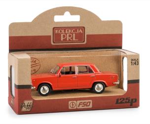PRL Fiat 125P czerwony. Wydawca: Daffi. Multiszop.pl Opakowanie PRL Fiat 125P czerwony