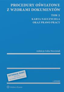 Okładka książki Procedury oświatowe z wzorami dokumentów. Tom 2. Karta nauczyciela oraz prawo pracy