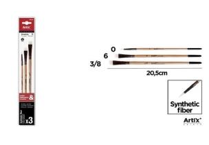 Opakowanie Profesjonale pędzle malarskie 3szt