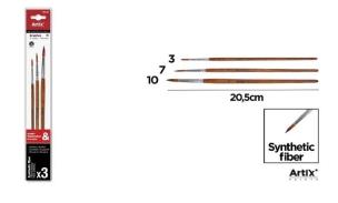 Opakowanie Profesjonale pędzle malarskie 3szt