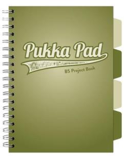Opakowanie Project Book Olive Green B5/200K kratka oliwkowy