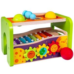 Przebijanka z młotkiem Cymbałki. Wydawca: Smily Play. Multiszop.pl Opakowanie Przebijanka z młotkiem Cymbałki