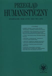 Opakowanie Przegląd Humanistyczny 1/2024