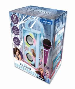 Opakowanie Przenośny głośnik Bluetooth Frozen z mikrofonem i niesamowitymi efektami świetlnymi BTP180FZZ