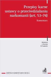 Okładka książki Przepisy karne ustawy o przeciwdziałaniu...