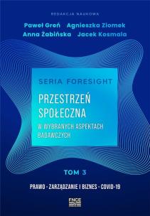 Okładka książki Przestrzeń społeczna w wybranych aspektach badawczych