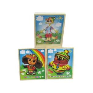 Opakowanie Przewlekanka drewniana sznurki MIX