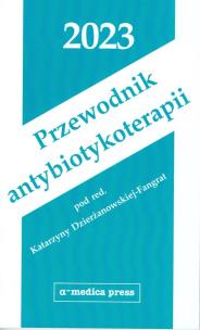 Okładka książki Przewodnik antybiotykoterapii 2023