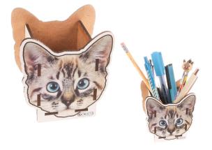 Przybornik organizer na biurko Kot. Wydawca: CRESCO. Multiszop.pl Opakowanie Przybornik organizer na biurko Kot