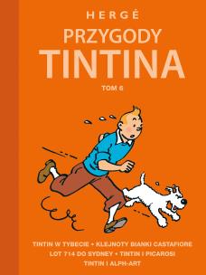 Przygody Tintina. Tom 6. Autor: Hergé. Multiszop.pl Okładka książki Przygody Tintina. Tom 6