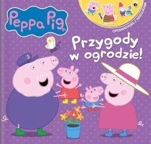 Przygody w ogrodzie. Opowiadania z naklejkami. Świnka Peppa. Autor: Opracowanie zbiorowe. Multiszop.pl Okładka książki Przygody w ogrodzie. Opowiadania z naklejkami. Świnka Peppa