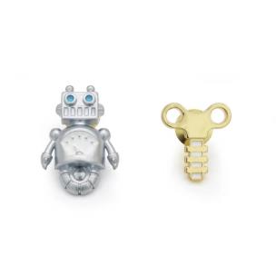 Opakowanie Przypinki robot i klucz