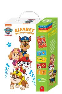 Psi Patrol. Alfabet pełen przygód. Autor:   Praca zbiorowa. Multiszop.pl Okładka książki Psi Patrol. Alfabet pełen przygód