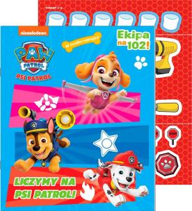 Psi Patrol. Ekipa na 102! Liczymy na Psi Patrol!. Autor:   Praca zbiorowa. Multiszop.pl Okładka książki Psi Patrol. Ekipa na 102! Liczymy na Psi Patrol!