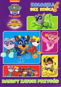 Okładka książki Psi Patrol. Koloruj bez końca cz. 2 Barwy zatoki przygód