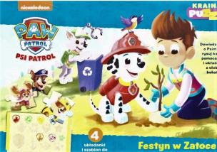 Okładka książki Psi Patrol. Kraina puzzli. Festyn w Zatoce Przygód