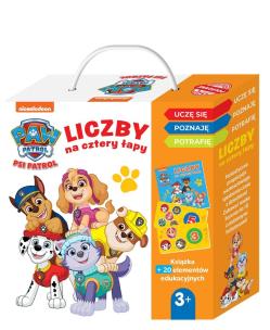 Psi Patrol. Liczby na cztery łapy. Autor: Opracowanie zbiorowe. Multiszop.pl Okładka książki Psi Patrol. Liczby na cztery łapy