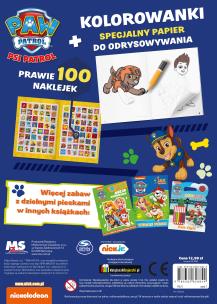 Psi Patrol. Odrysuj koloruj. Cztery łapy w akcji!. Autor: Opracowanie zbiorowe. Multiszop.pl Okładka książki Psi Patrol. Odrysuj koloruj. Cztery łapy w akcji!